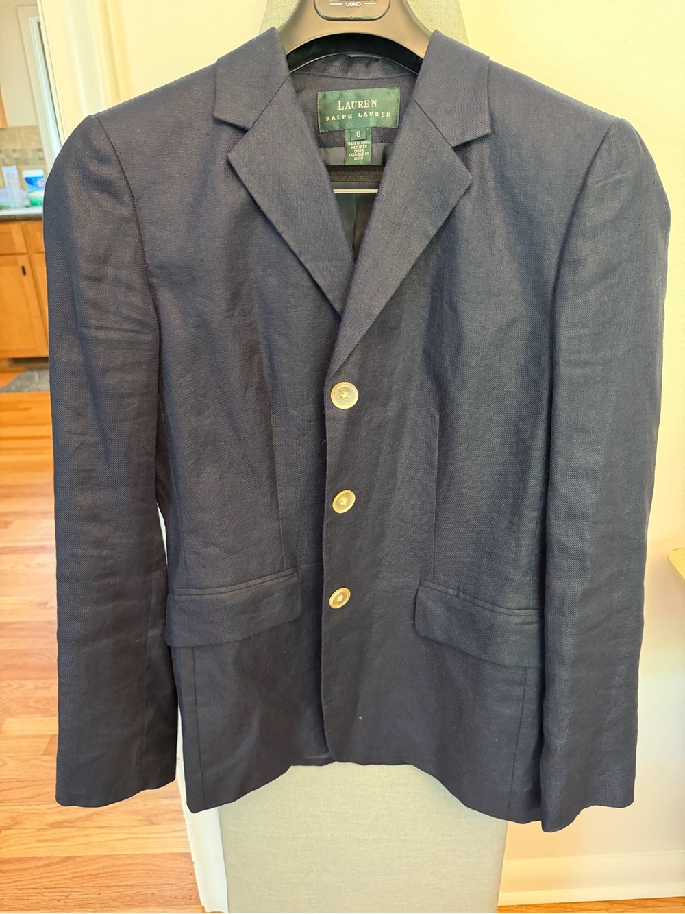 Ralph Lauren Navy Linen Blazer